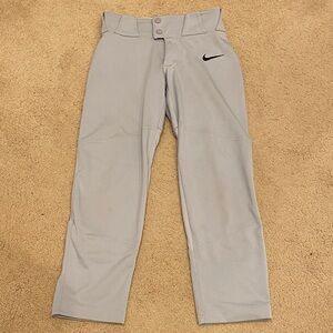 Nike Vapor Youth Boys Size Small Long Light Gray Baseball Pants
